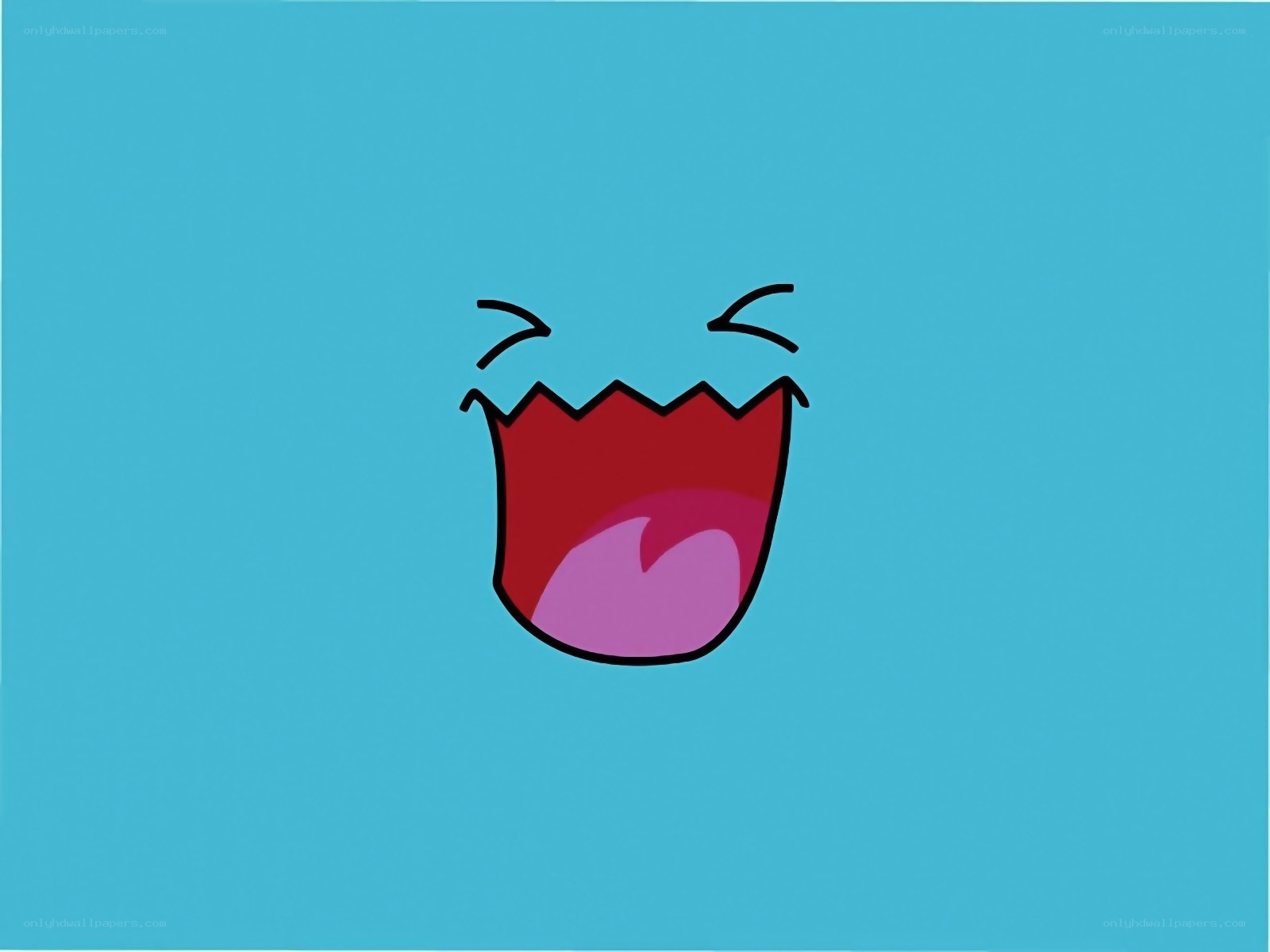 cartoon mouth laughing