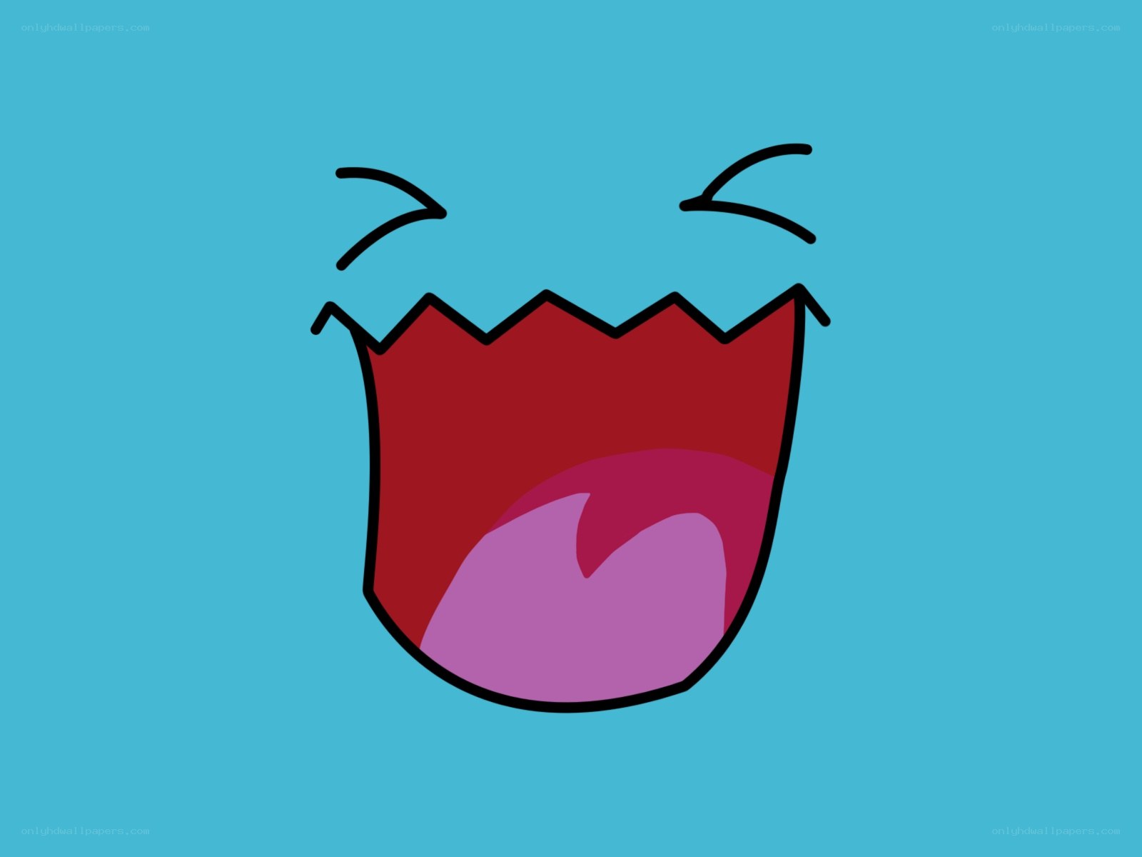 cartoon mouth laughing