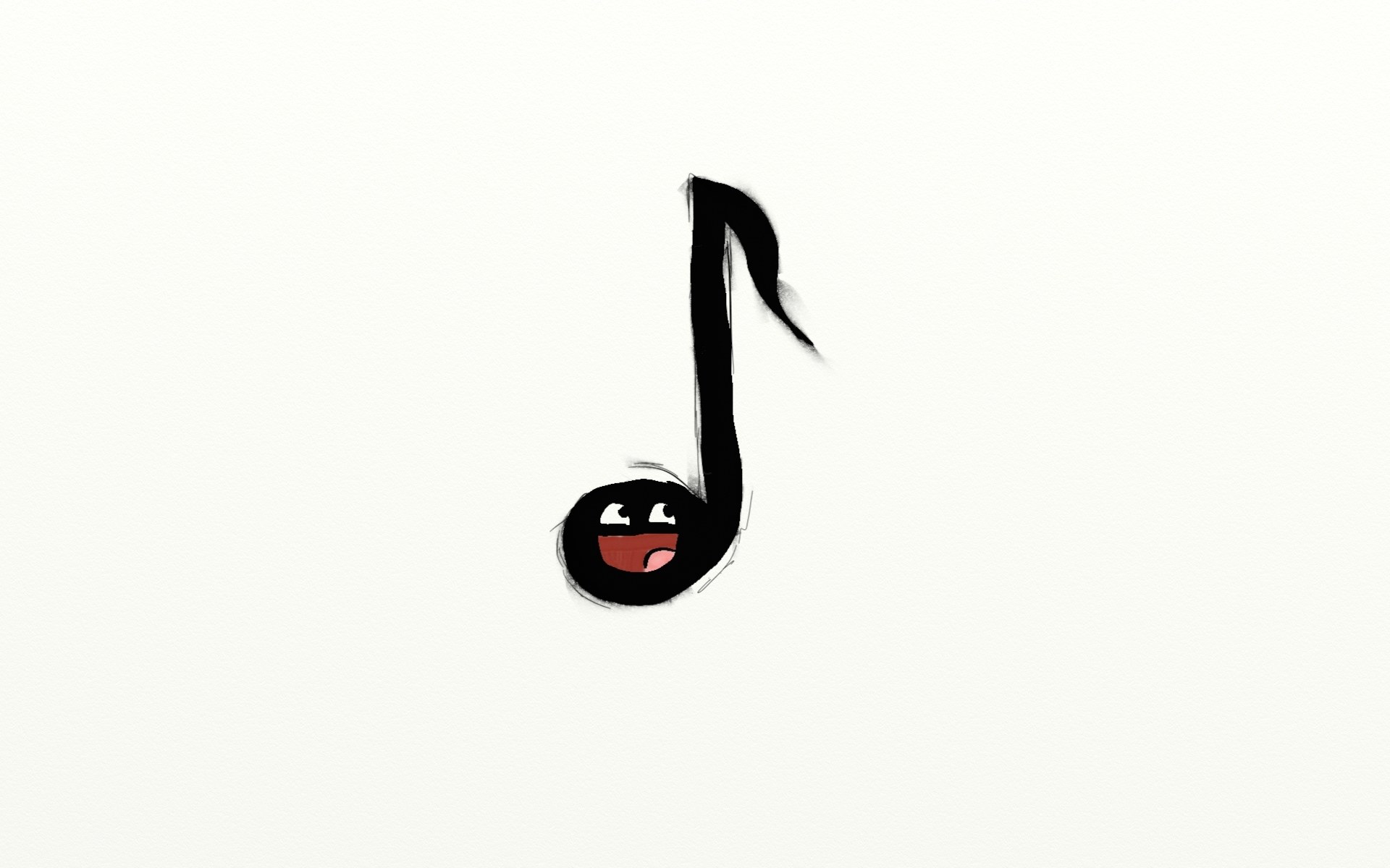 cartoon music note character
