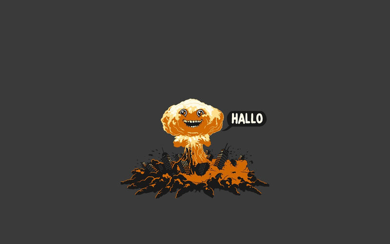 cartoon nuclear explosion character