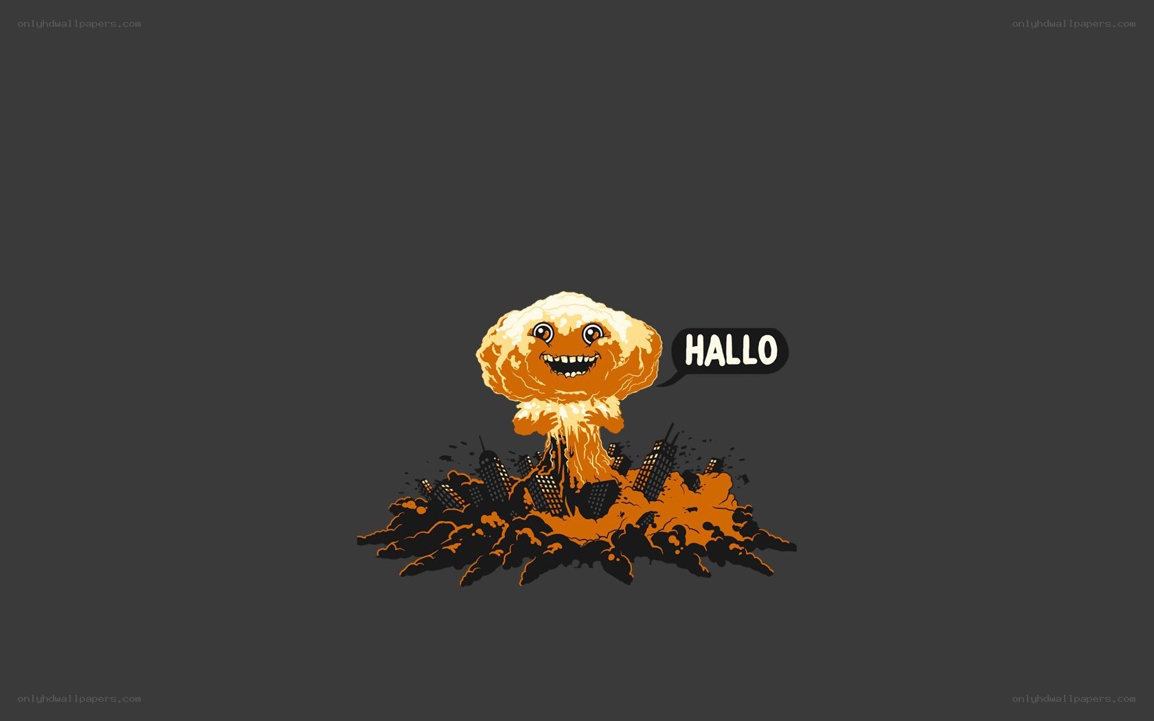cartoon nuclear explosion character