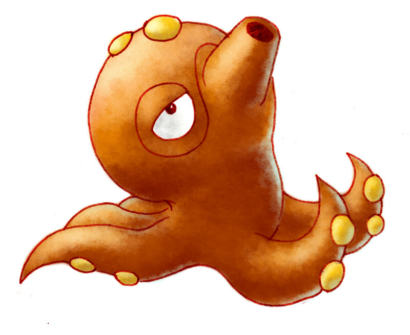 cartoon octopus character