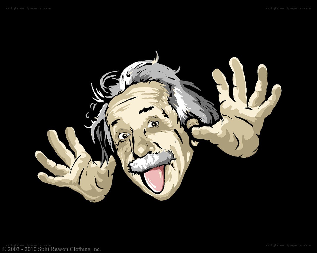cartoon of albert einstein