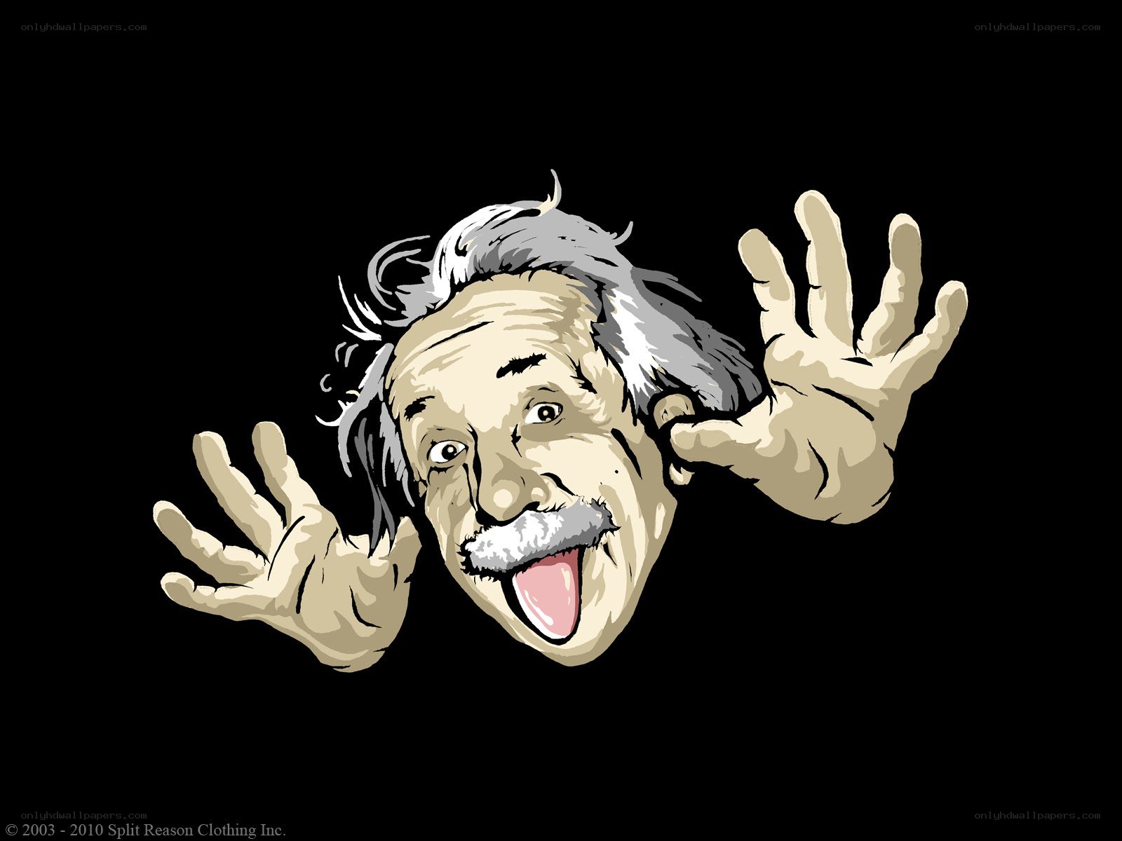 Cartoon of Albert Einstein