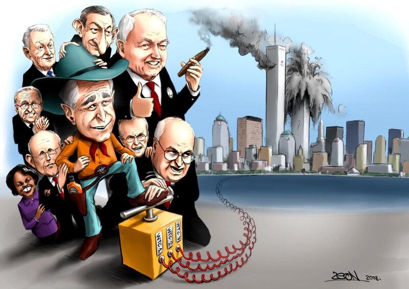 Cartoon of Political Figures