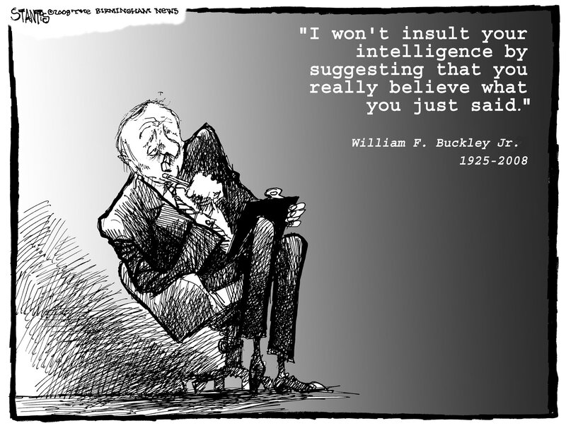 Cartoon of William Buckley