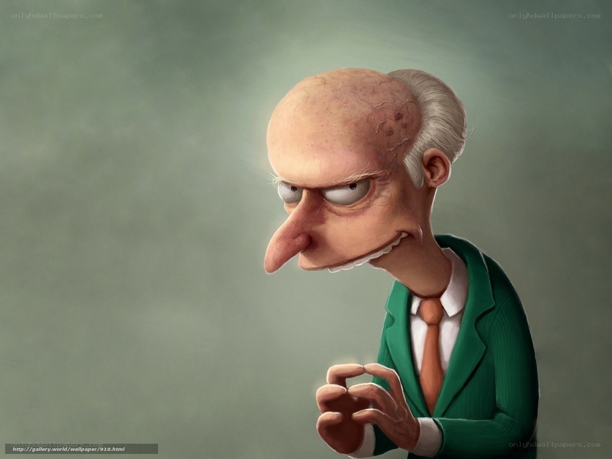 cartoon old man character