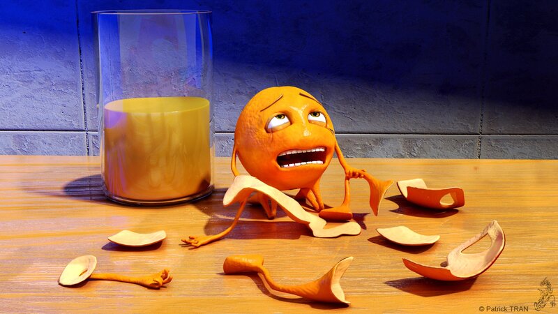 Cartoon Orange Character