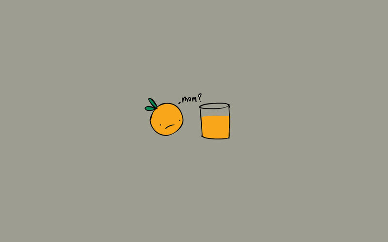 Cartoon Orange Fruit
