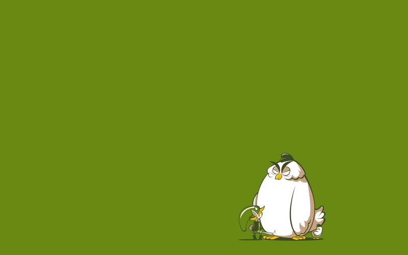 cartoon owl with sword