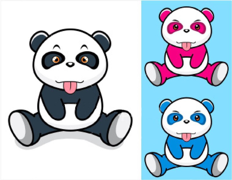 Cartoon Panda Bears
