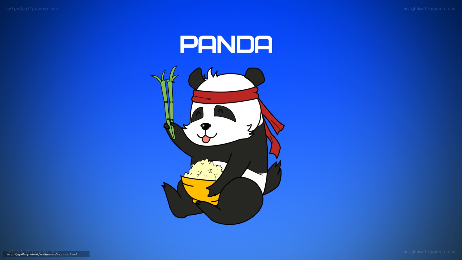 cartoon panda eating bamboo