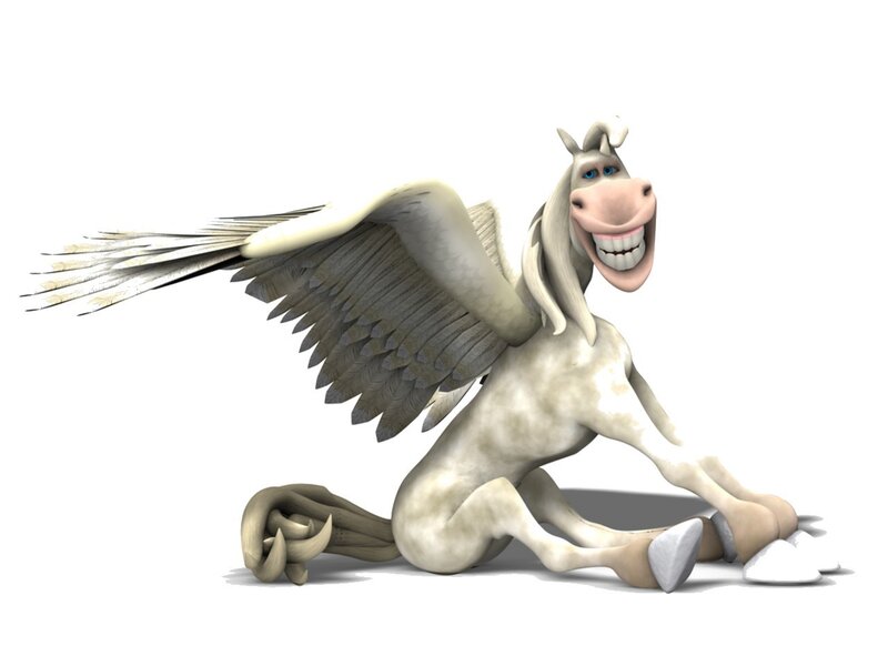 cartoon pegasus character