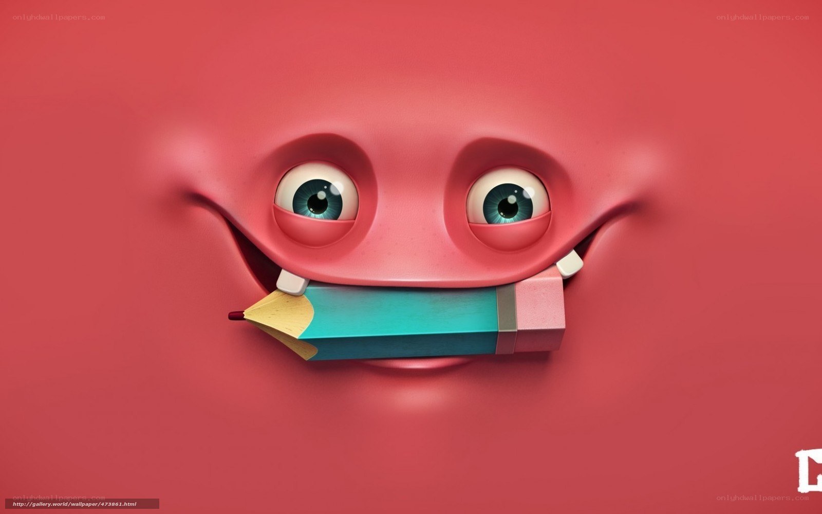 cartoon pencil character