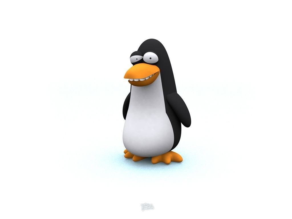 cartoon penguin character