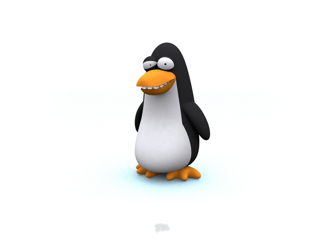 cartoon penguin character