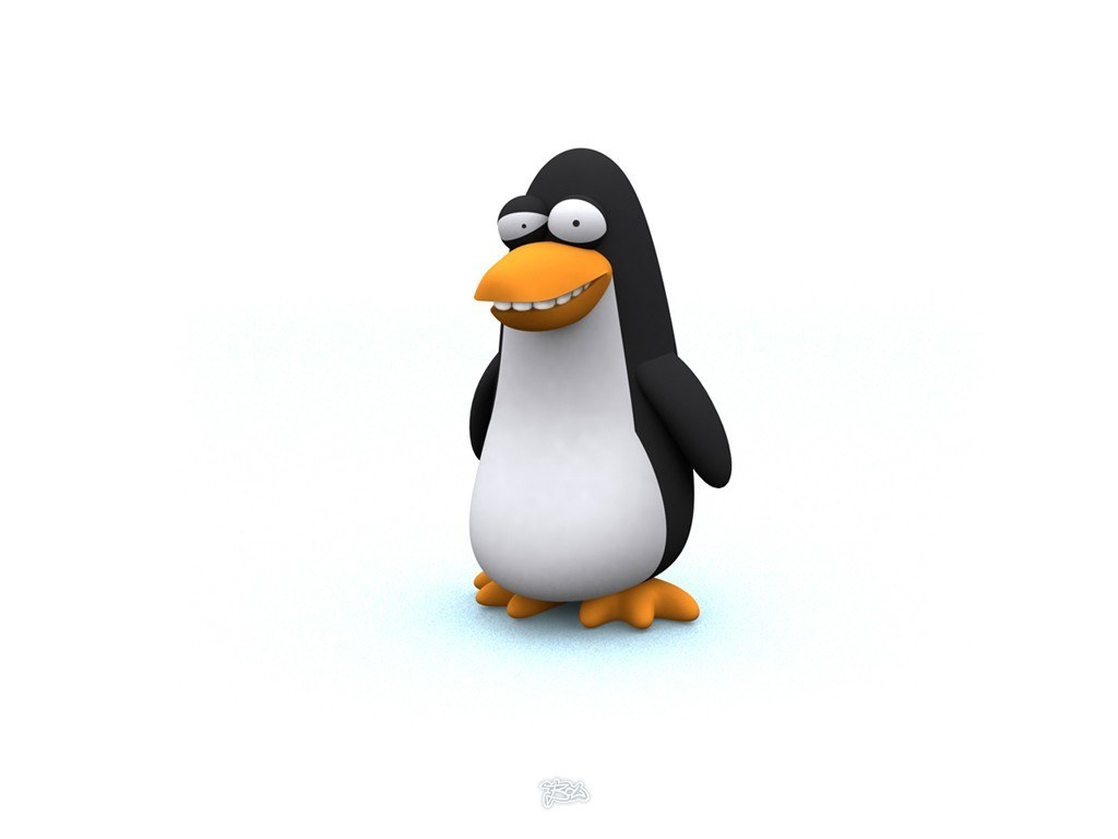 cartoon penguin character