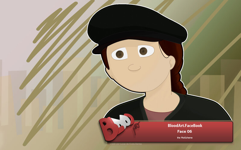 Cartoon Person with Beret