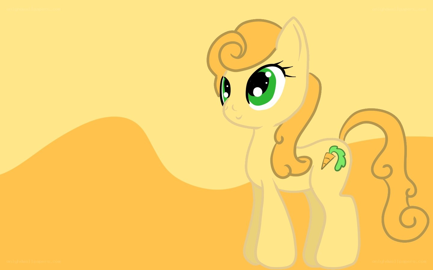 cartoon pony with carrot