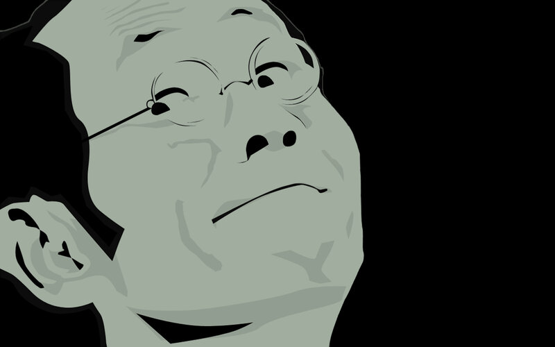 cartoon portrait of a man