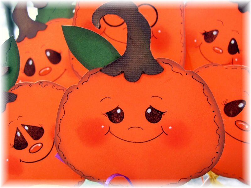 Cartoon Pumpkins — Orange