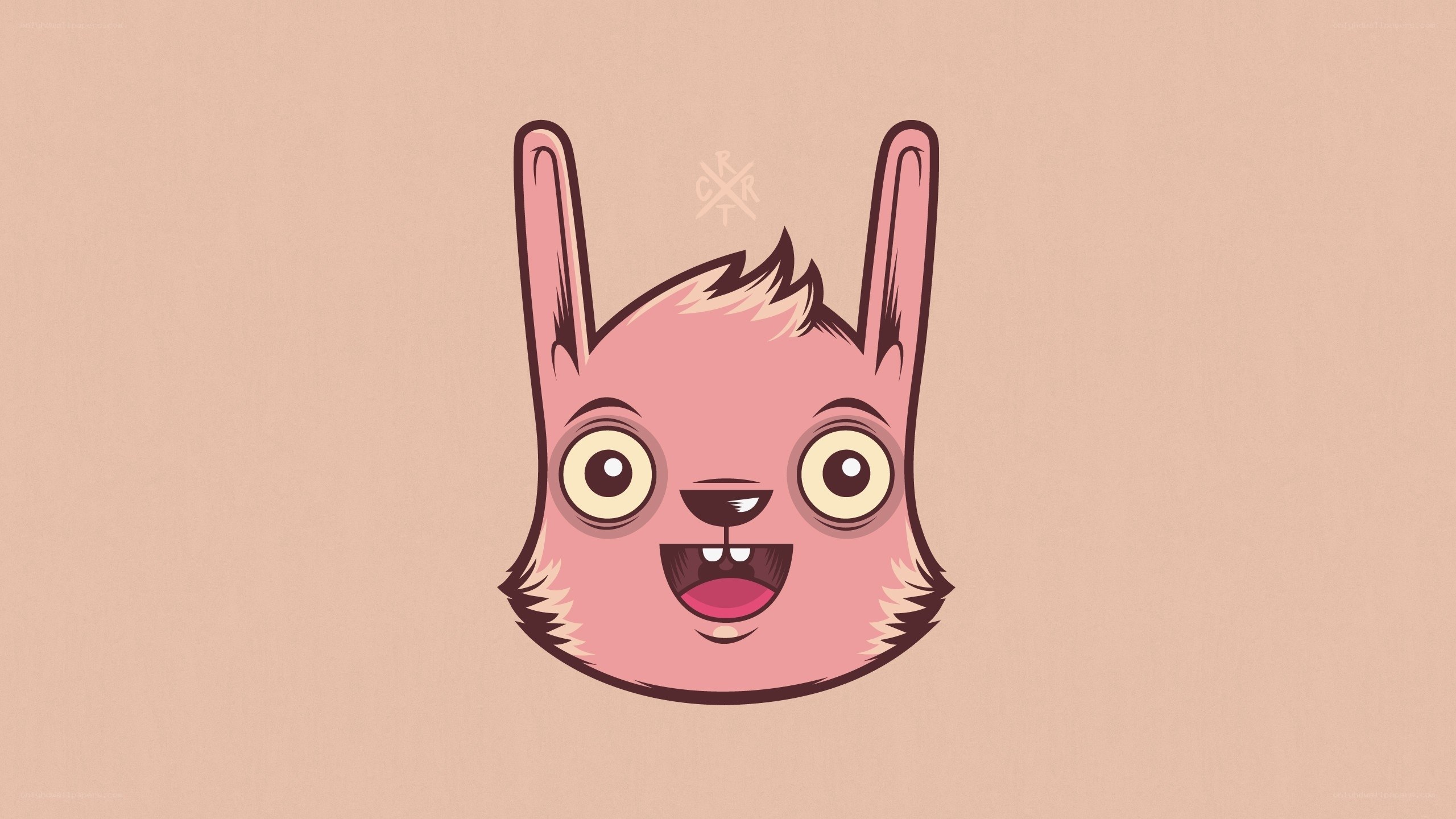 cartoon rabbit face
