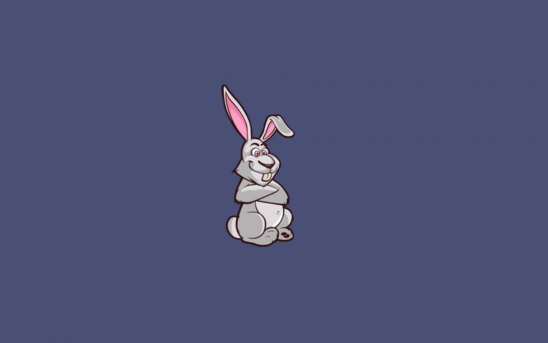 Cartoon Rabbit Sitting