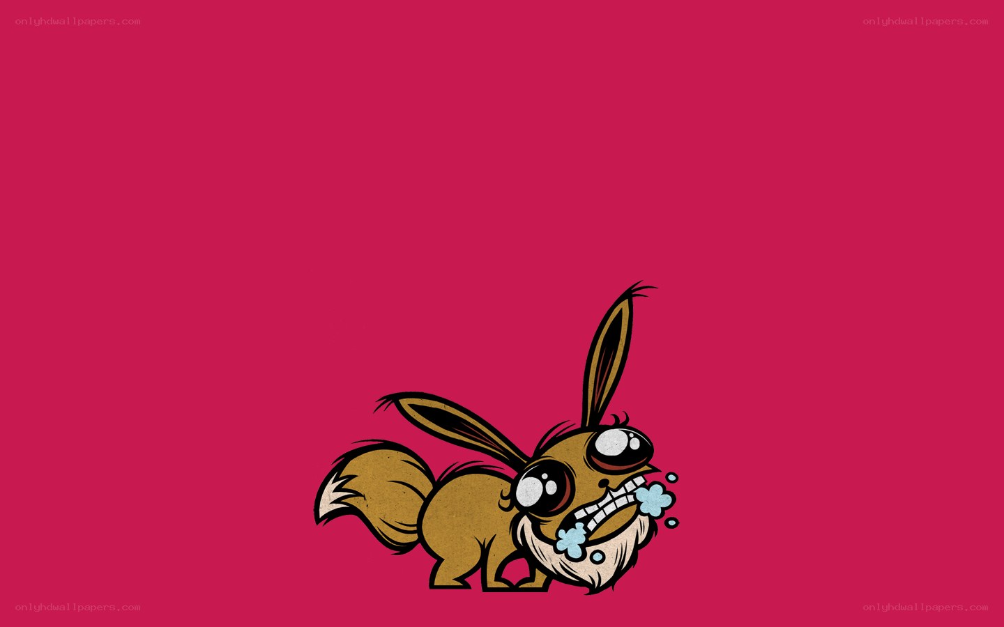 cartoon rabbit with bubbles