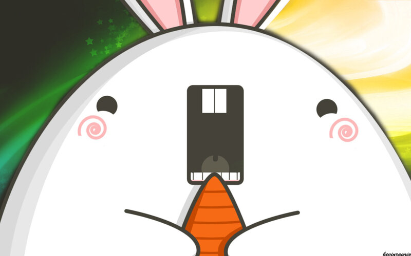 cartoon rabbit with floppy ears