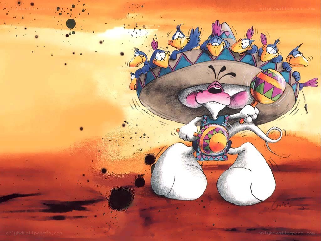 cartoon rabbit with maracas