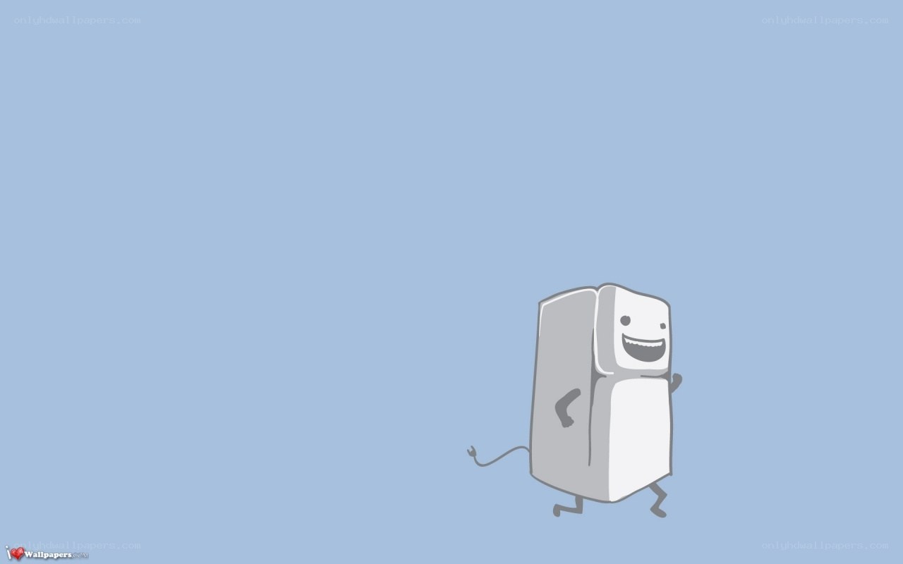 cartoon refrigerator character