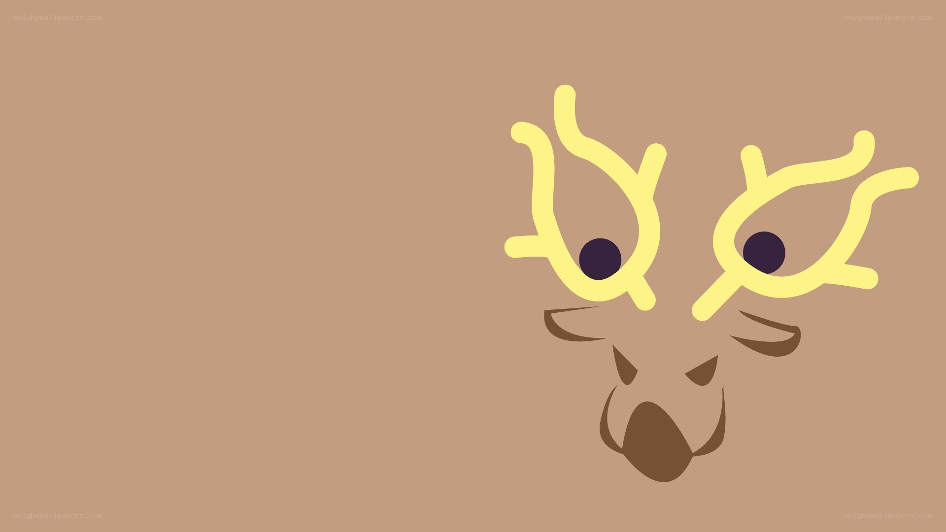 cartoon reindeer face