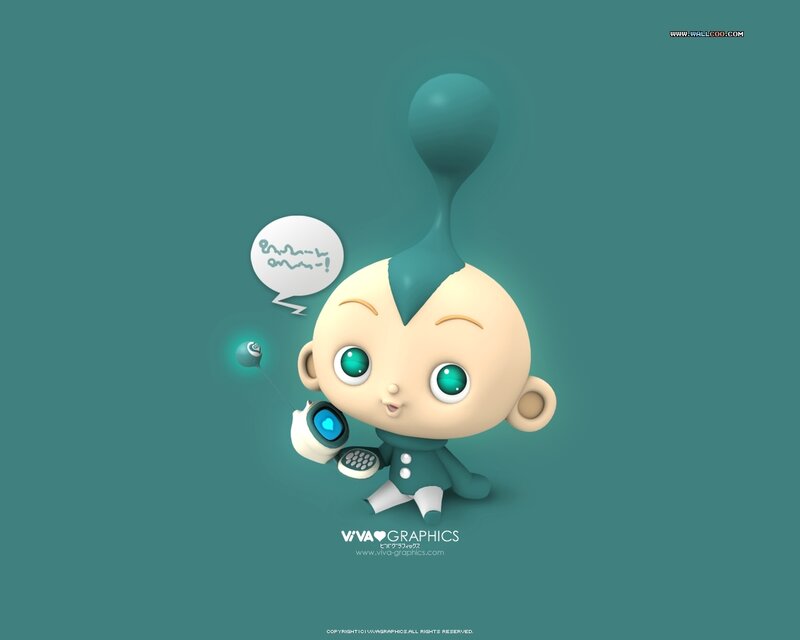Cartoon Robot Baby