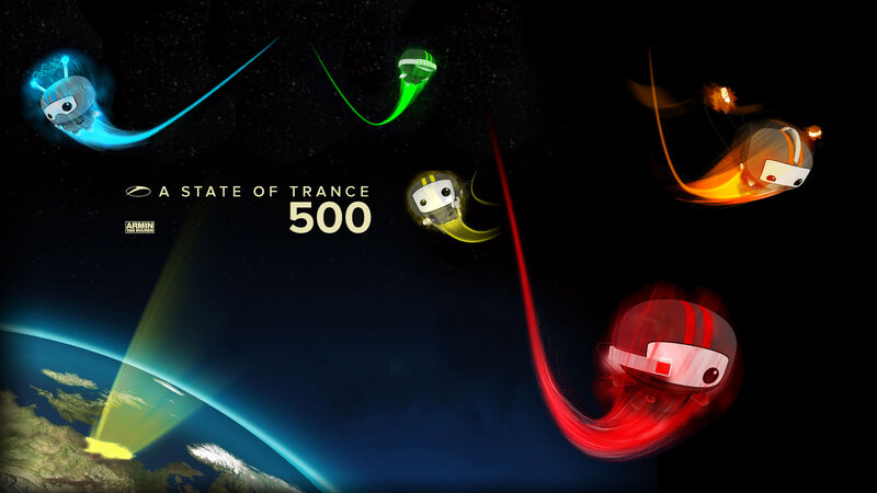 Cartoon Robots in Space