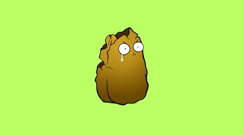 Cartoon Rock Character — Green