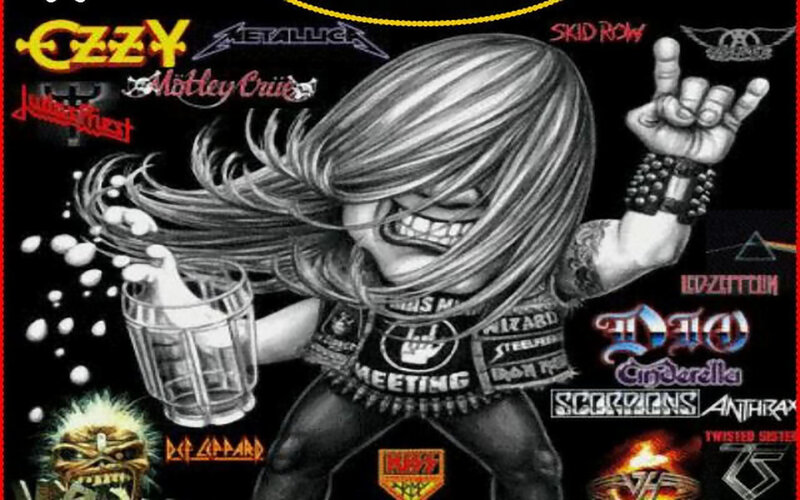 Cartoon Rock Musician