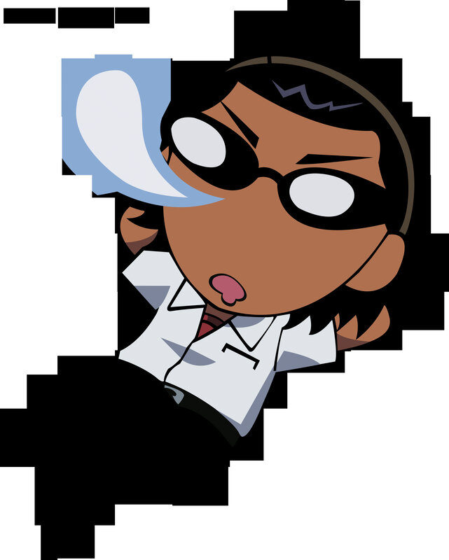 cartoon scientist character