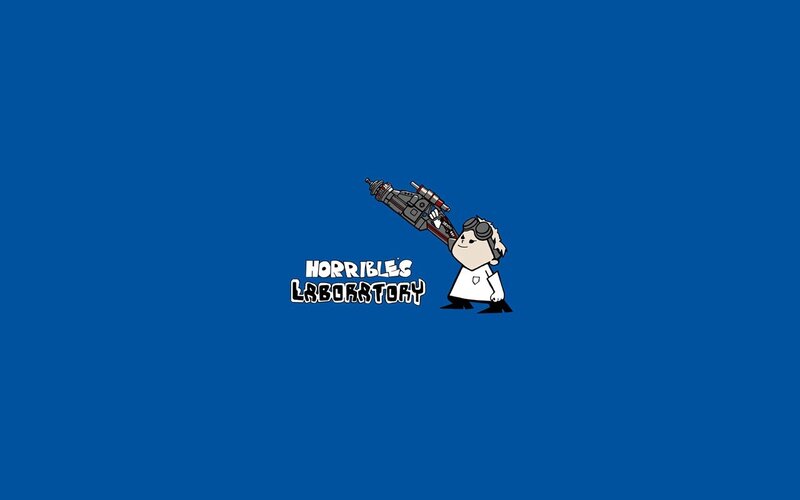 Cartoon Scientist Holding Gun