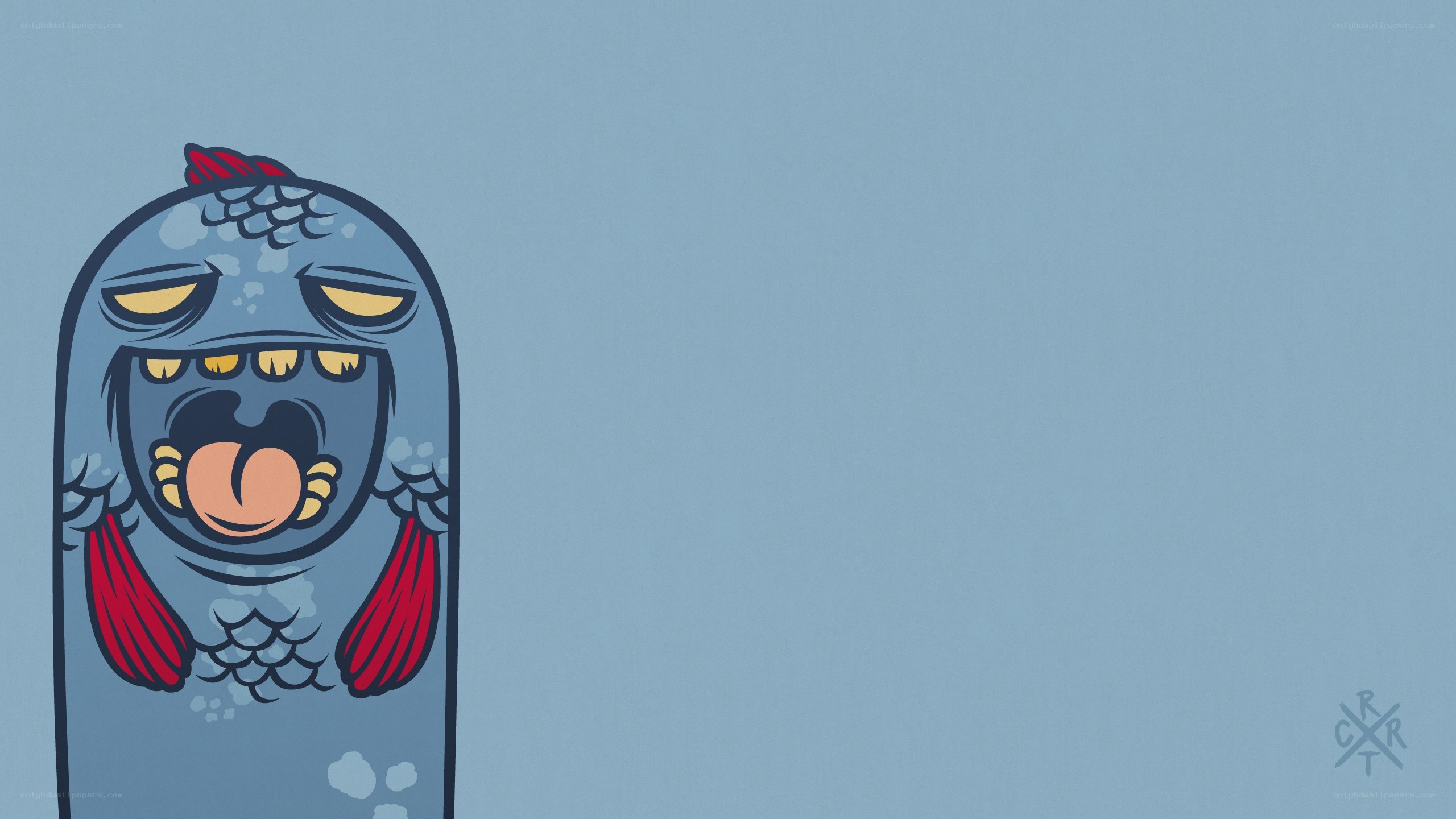 cartoon sea monster character
