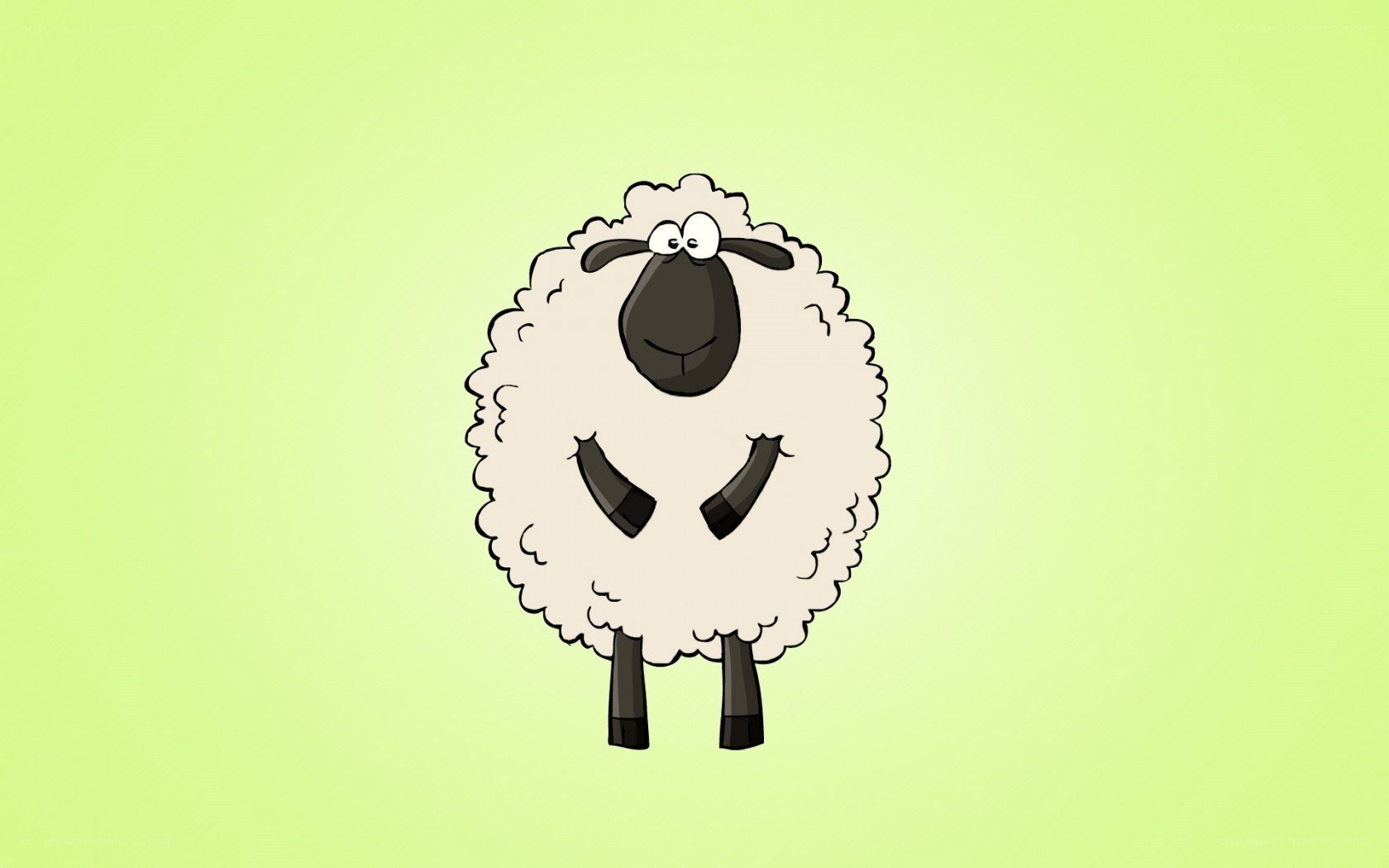 cartoon sheep character