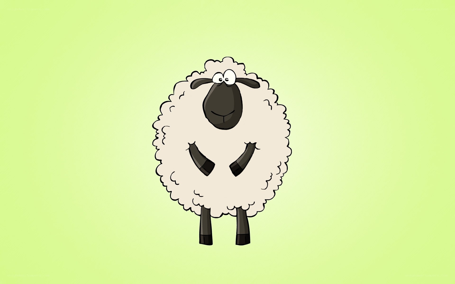 cartoon sheep character