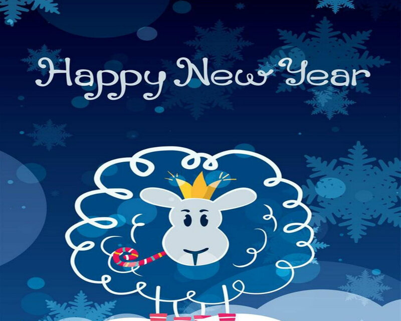 Cartoon Sheep with Crown