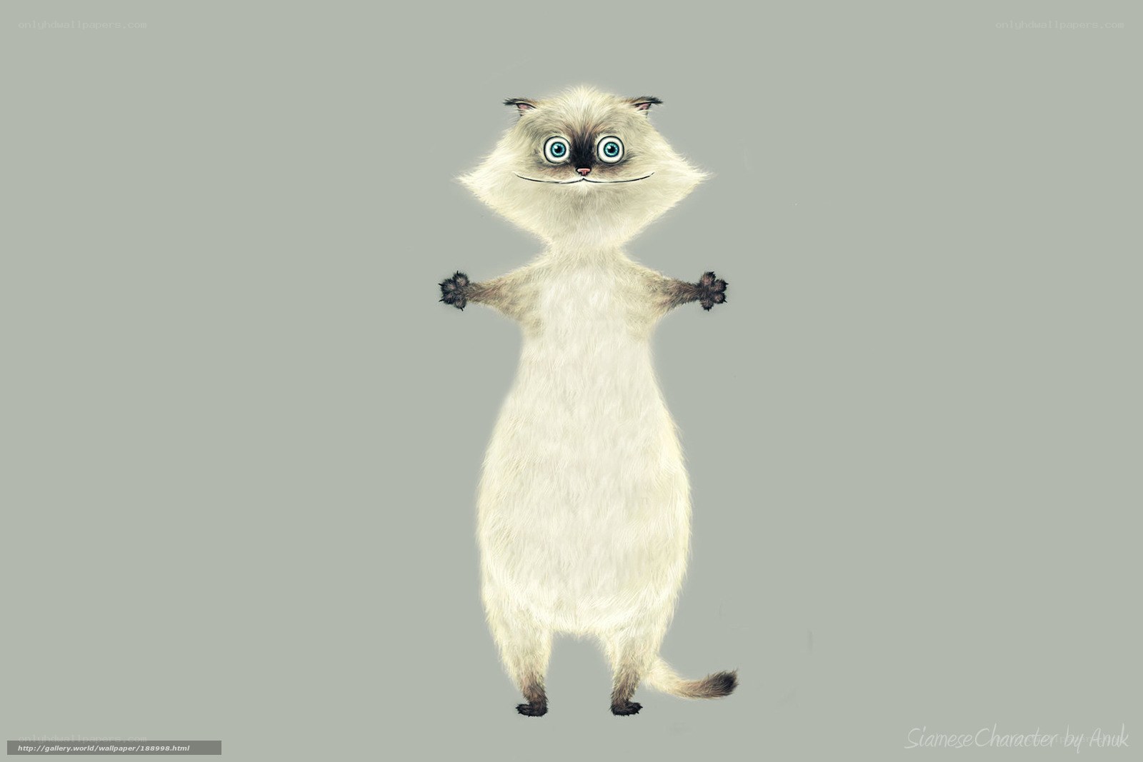 cartoon siamese cat character
