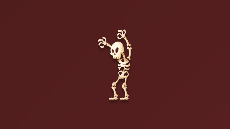 Cartoon Skeleton Figure
