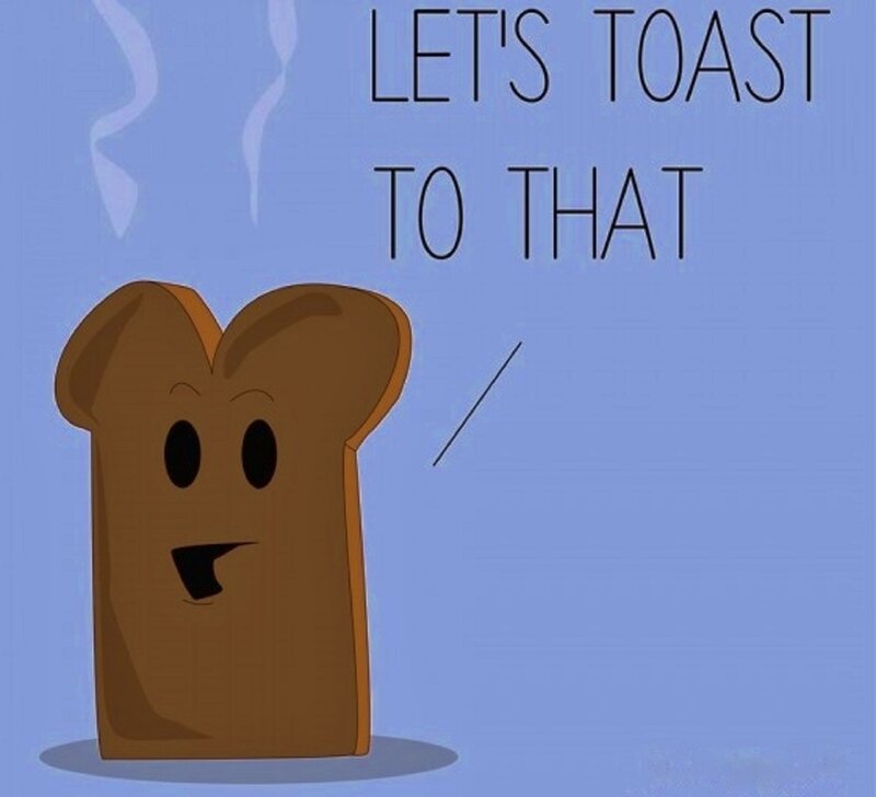 Cartoon Slice of Toast
