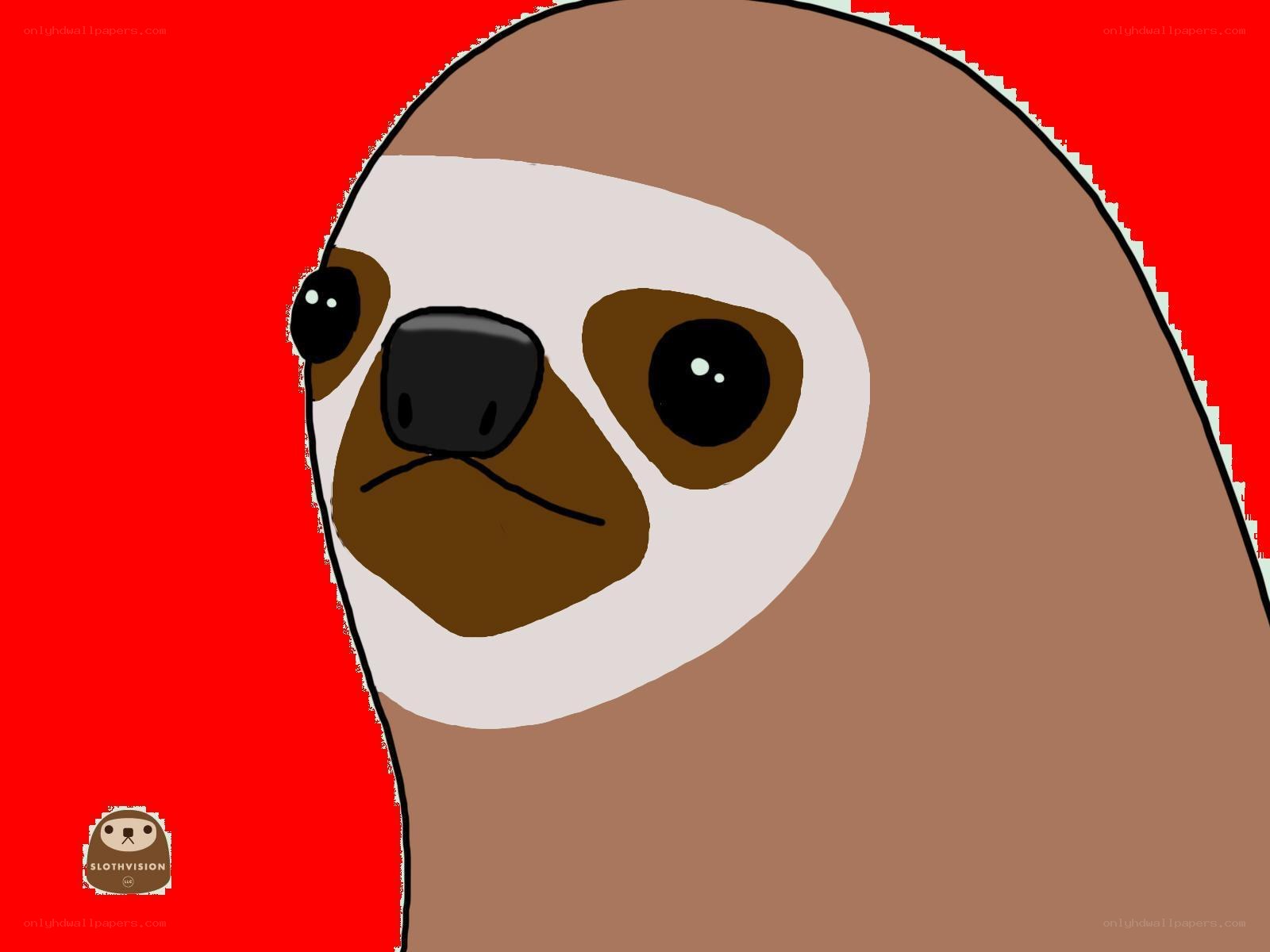 cartoon sloth face