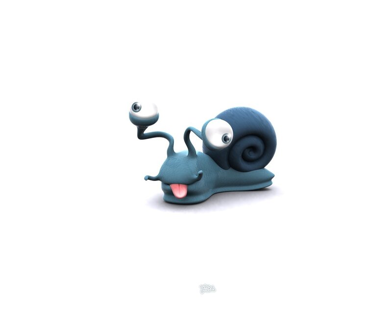 cartoon snail character