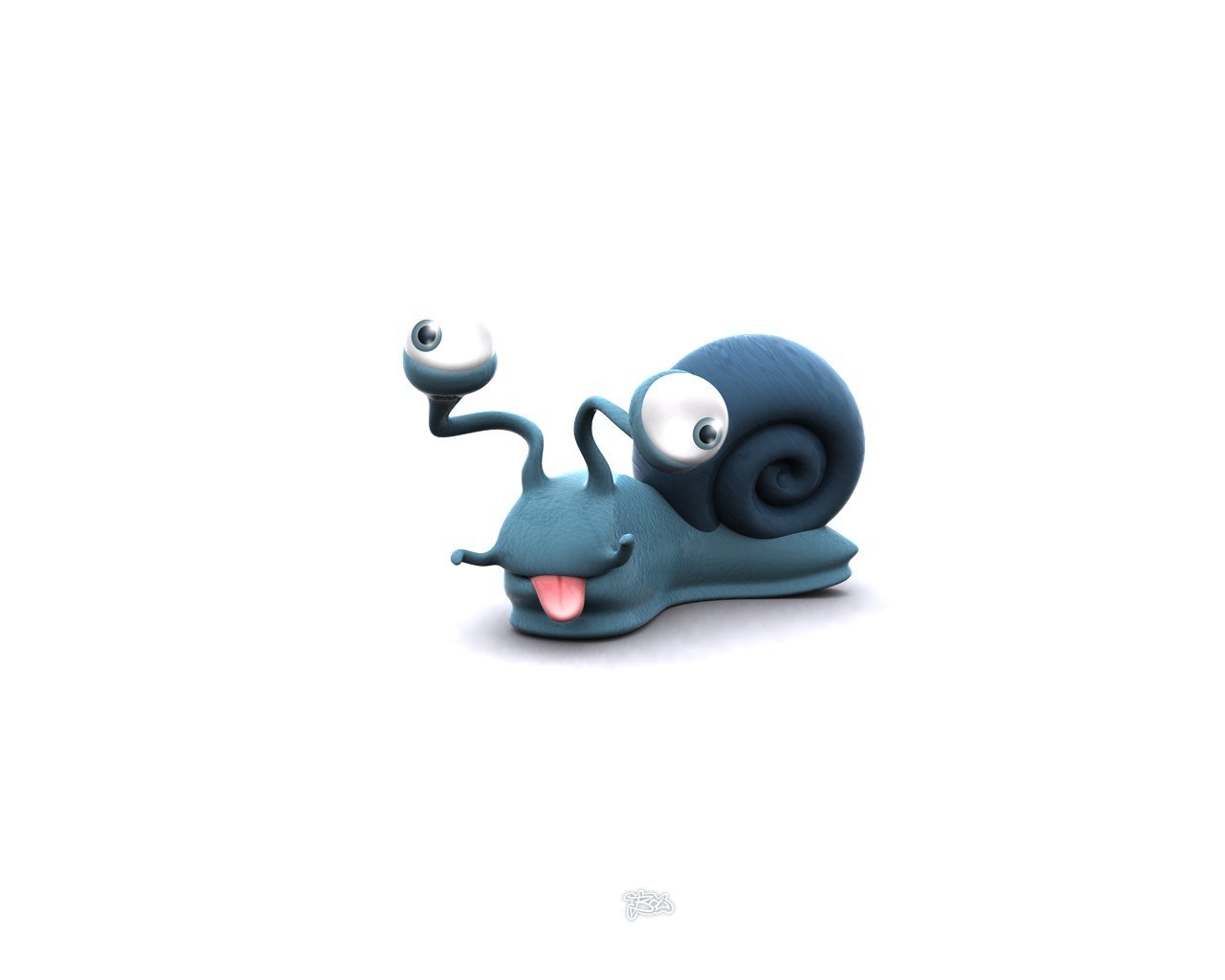 cartoon snail character