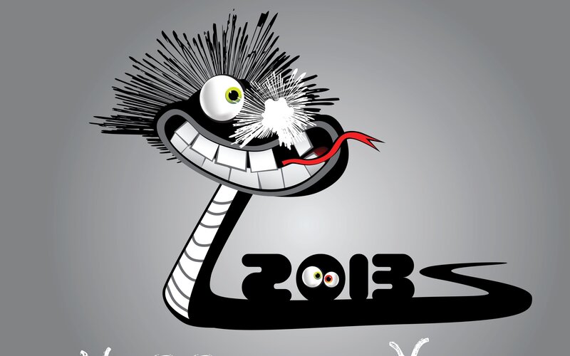 Cartoon snake for 2013