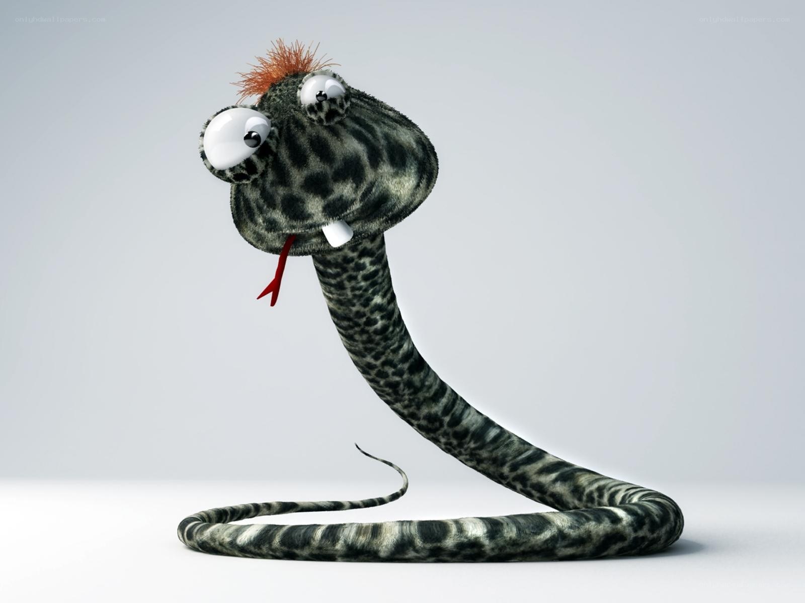 cartoon snake with big eyes